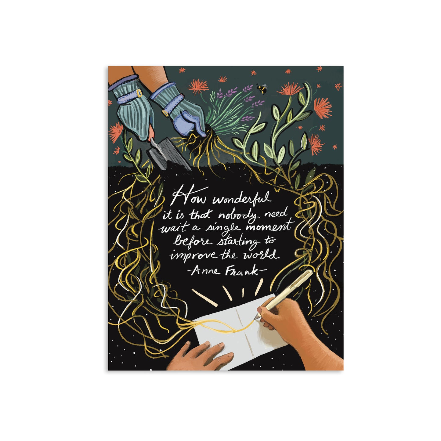 Limited Edition Anne Frank Quote Mini-Print