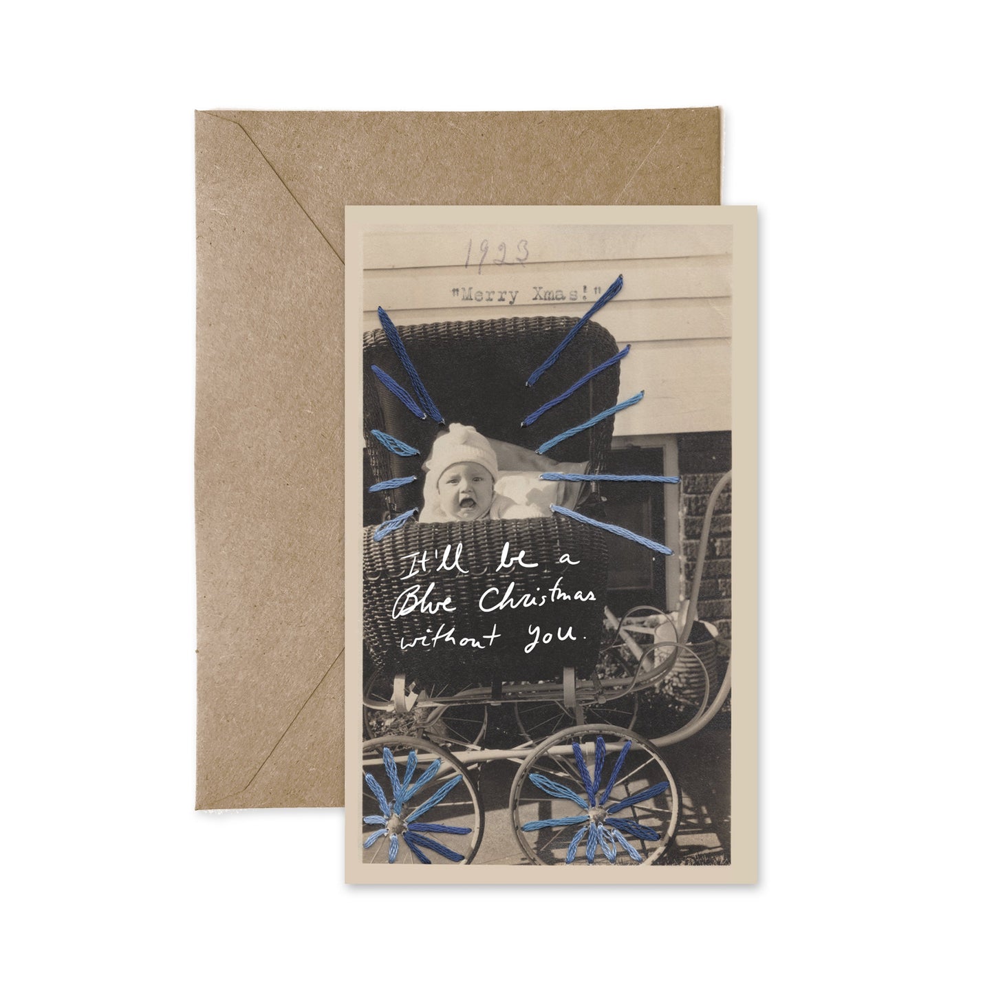 Blue Christmas (Single Card) - Tiny and Snail
