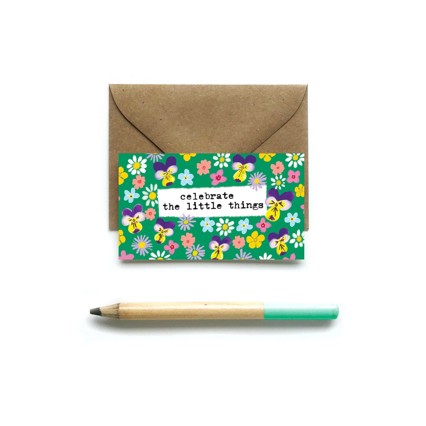Celebrate the Little Things Tiny Card (Single Card) - Tiny and Snail