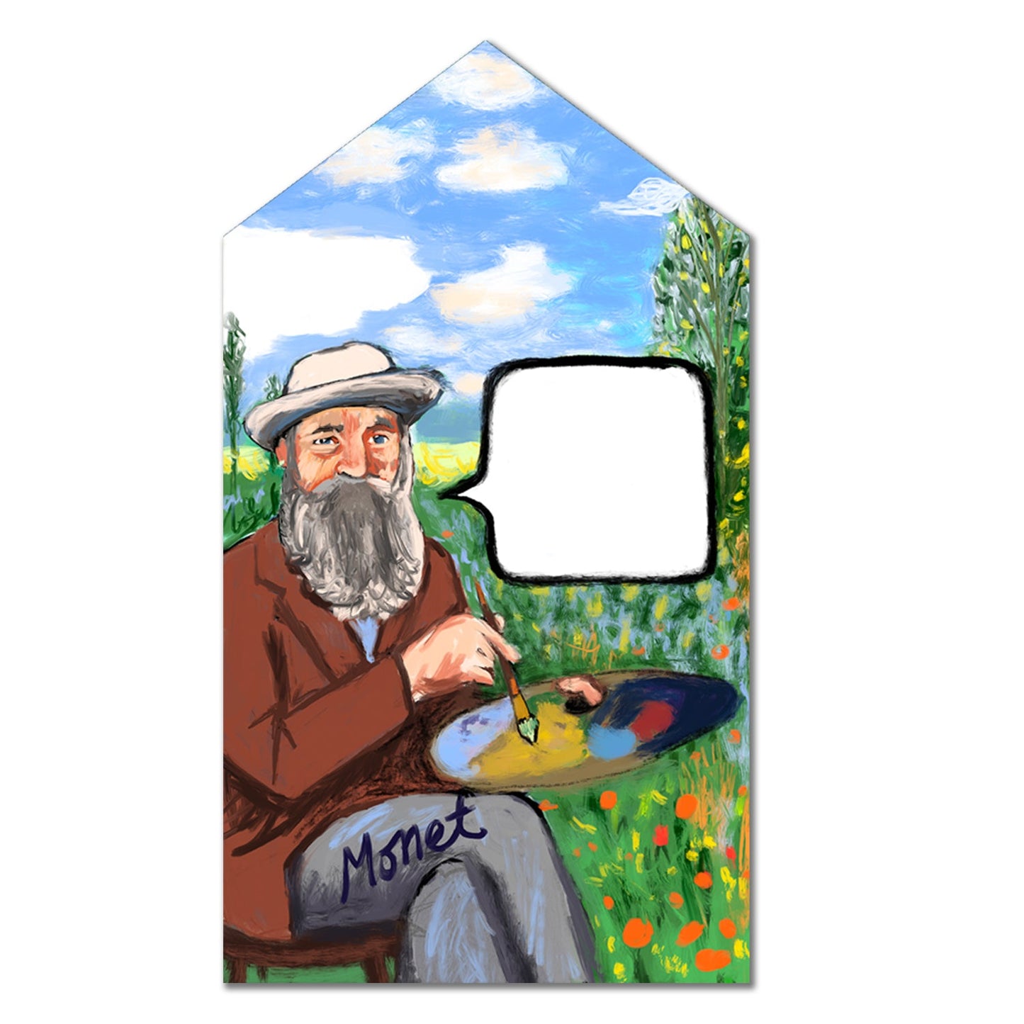 Claude Monet · Instant Artful Envelope Stationery - Tiny and Snail