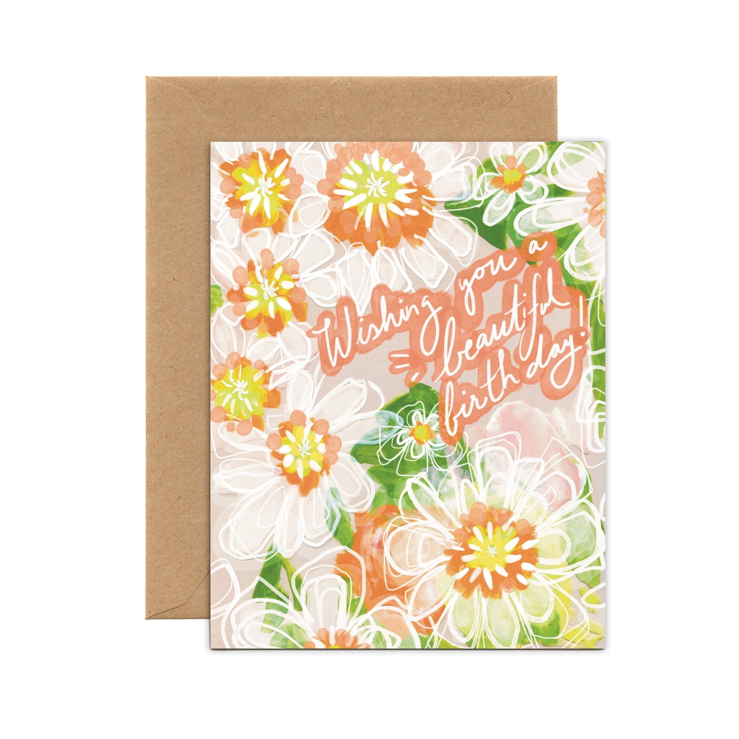 Beautiful Birthday Daisies (Single Card) - Tiny and Snail