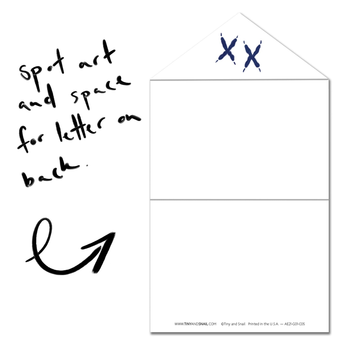 Letter by Owl · Instant Artful Envelope Stationery IAE Tiny and Snail