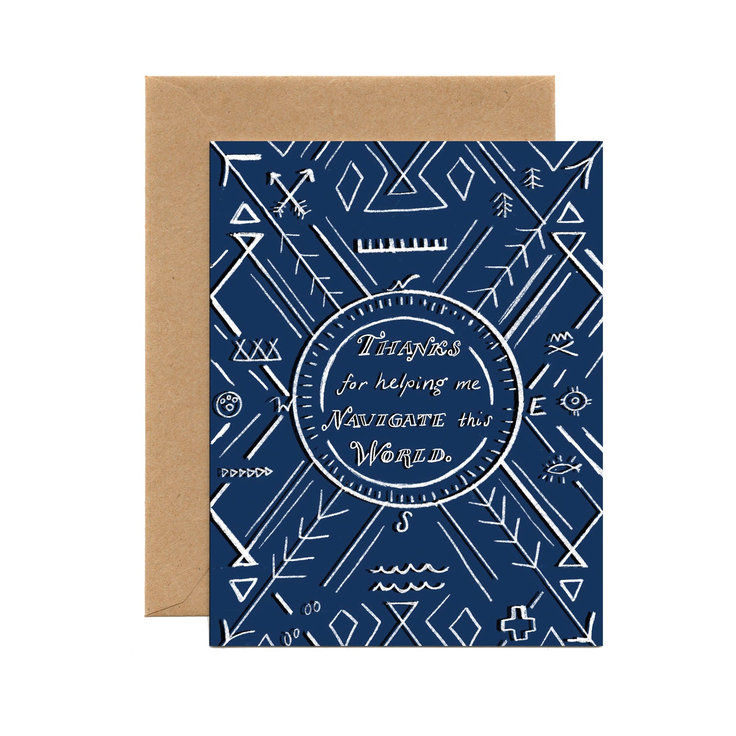 Navigate Thank You (Single Card) A2 Card Tiny and Snail