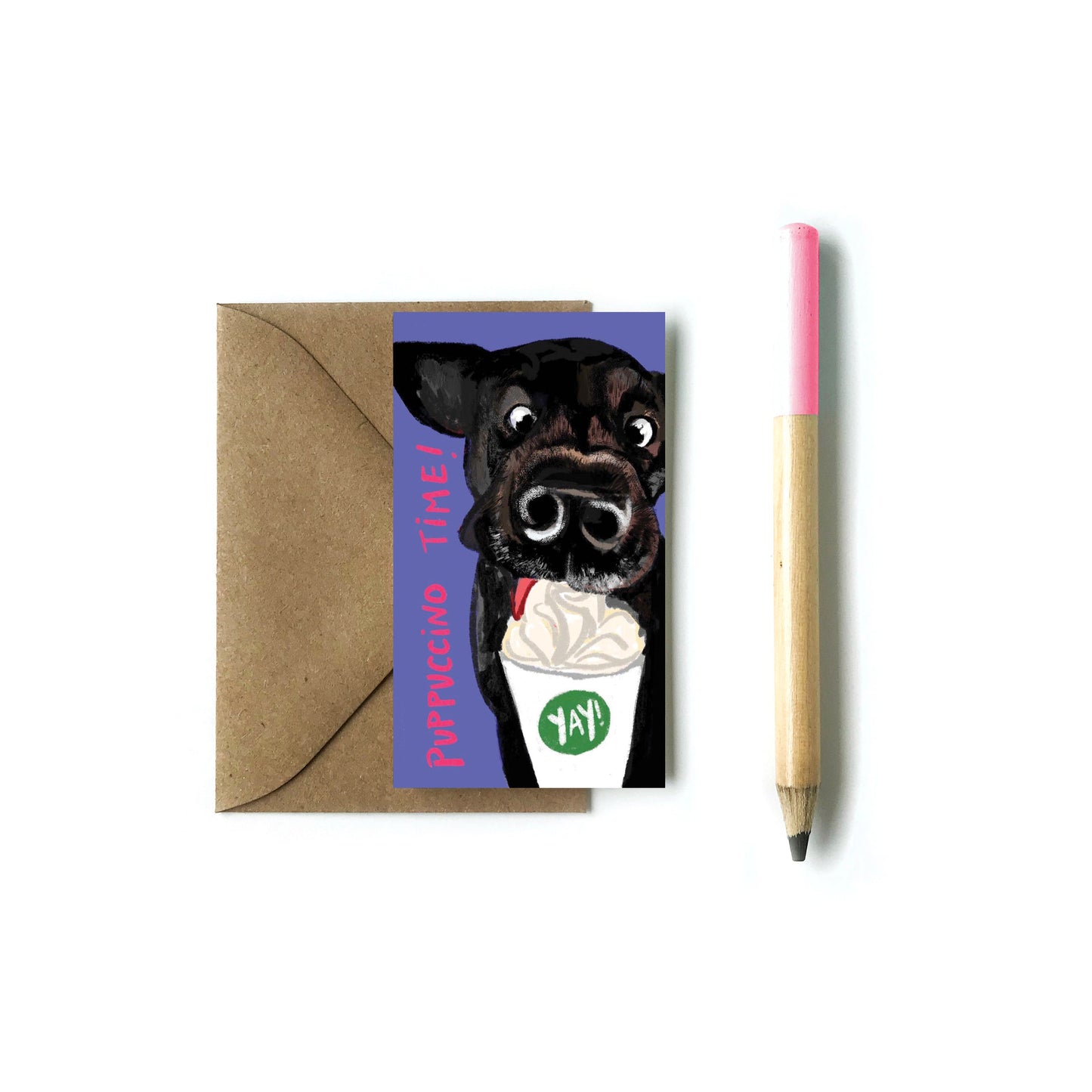 Puppuccino Time Tiny Card (Single Card) Tiny Card Tiny and Snail