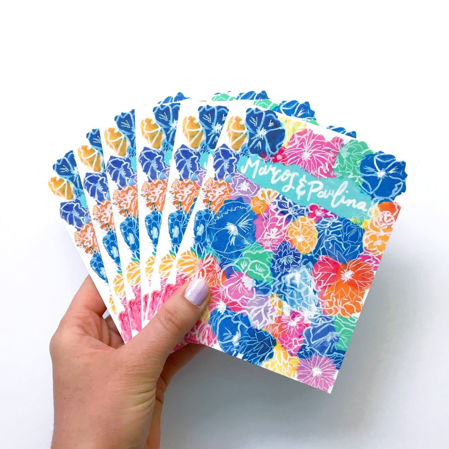 REORDER Bouquet Custom Greeting Cards (Set of 30) custom Tiny and Snail