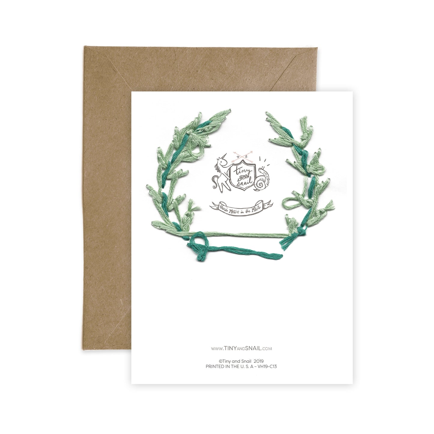 Wishing You Peace & Joy (Single Card) A2 card Tiny and Snail