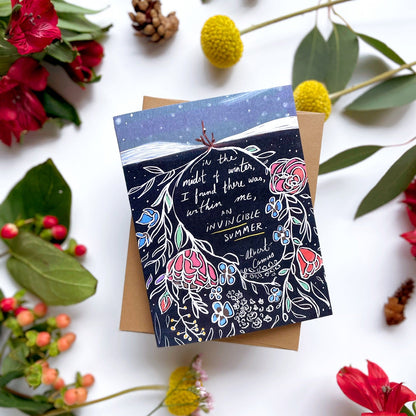 Invincible Summer — Encouragement, Congrats Card
