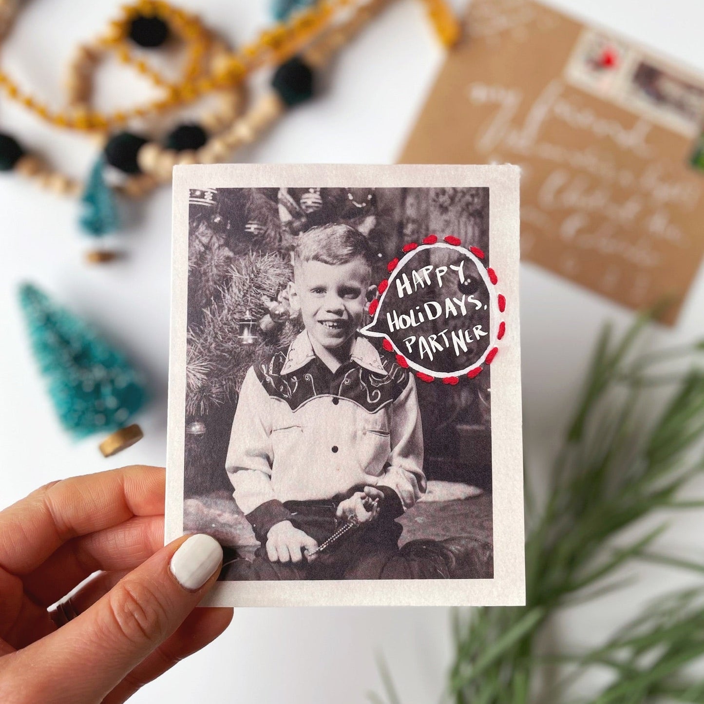 Happy Holidays, Partner — Christmas, Holiday Card