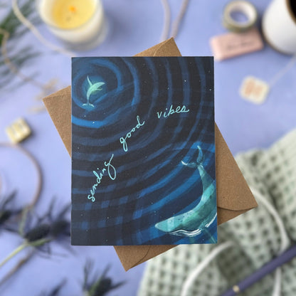 Sending Good Vibes Whale Card