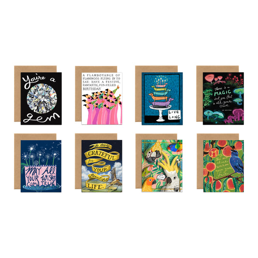 Birthday Card Pack of 8