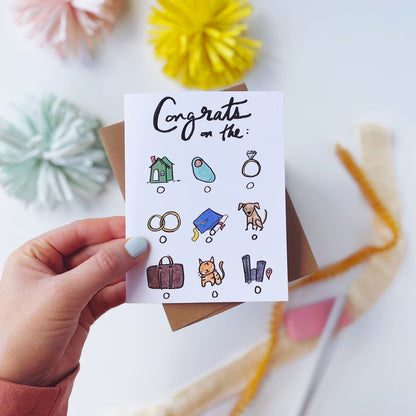Congrats Card Pack of 8