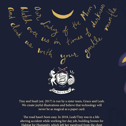 Our Lady of the Moon II — Sympathy Card, Everyday Card