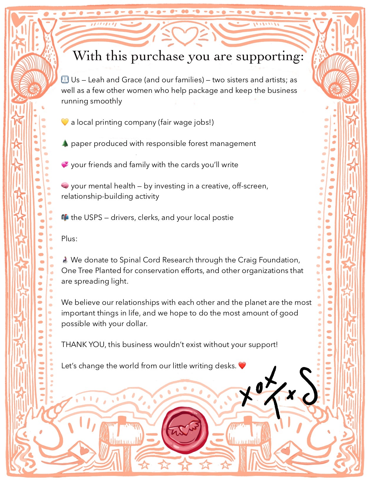 The Thank You Insert