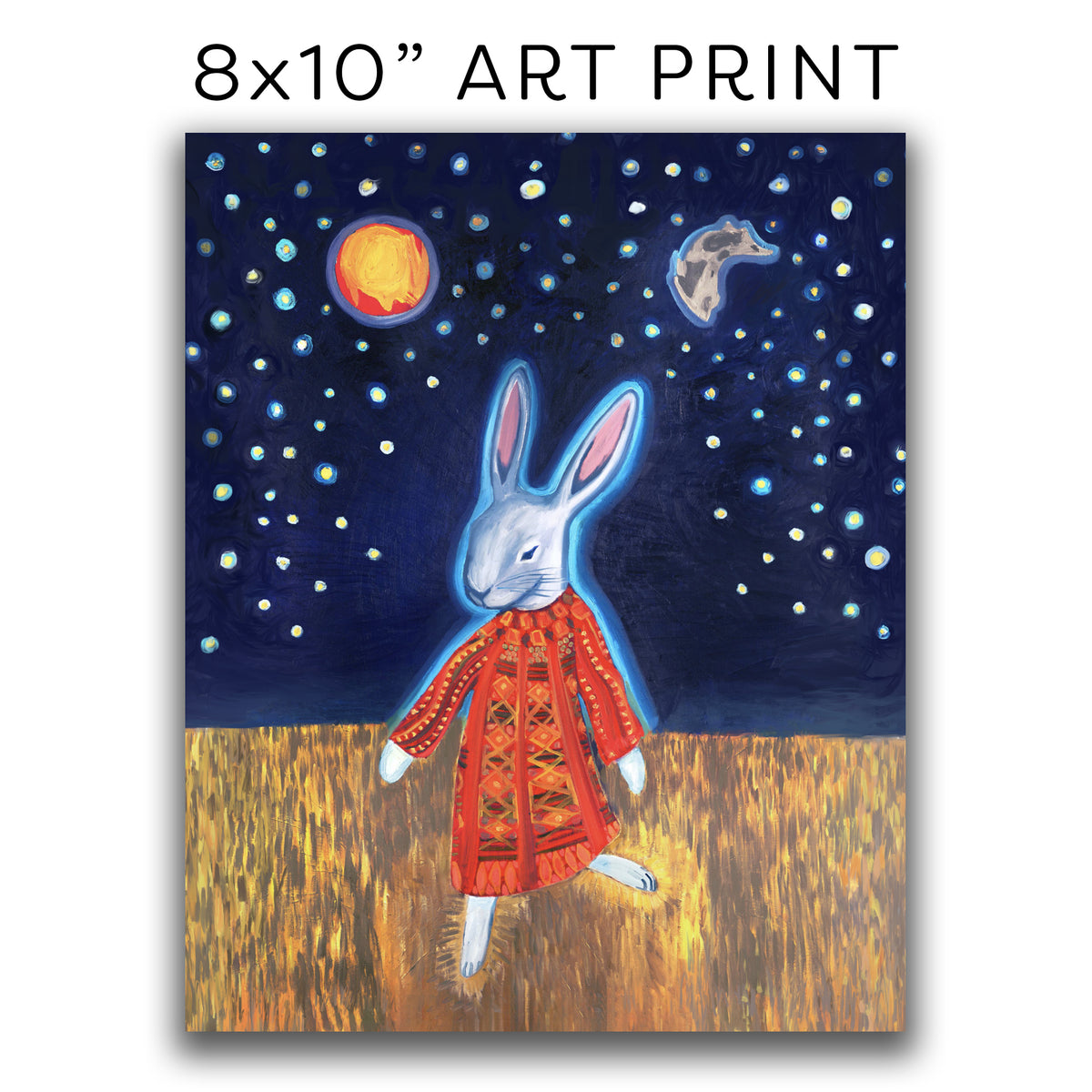 ART PRINT 8x10” — Joseph's Dream Coat Bunny