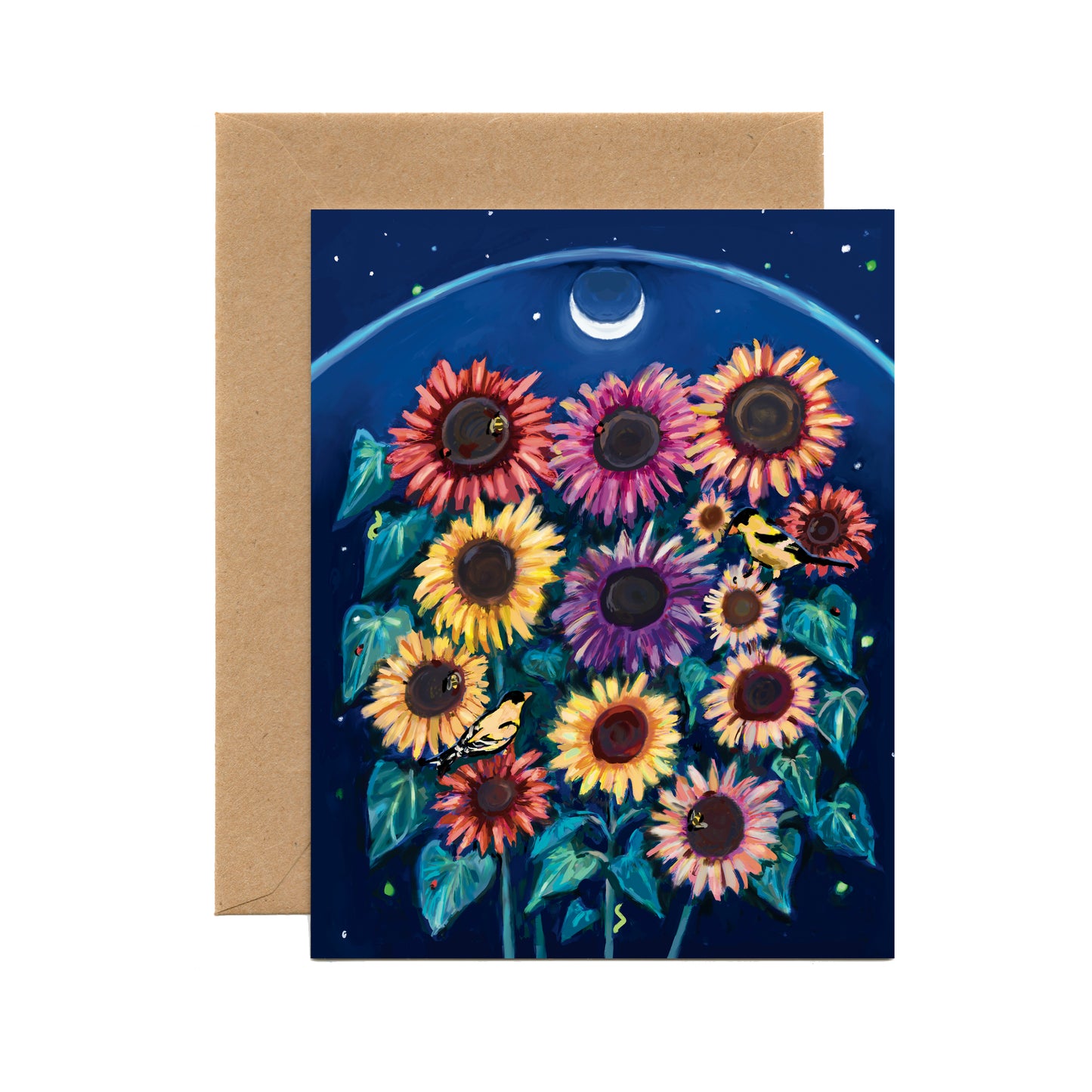 Moonlit Sunflowers