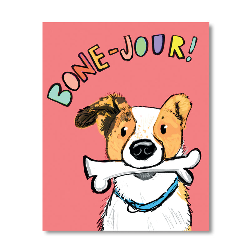 8x10 Bone-Jour Print - Tiny and Snail