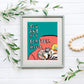 8x10 Forever Home Print - Tiny and Snail