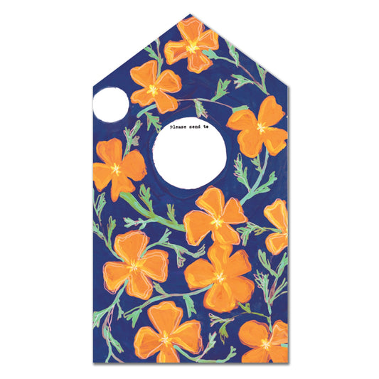 California Poppies · Instant Artful Envelope Stationery - Tiny and Snail
