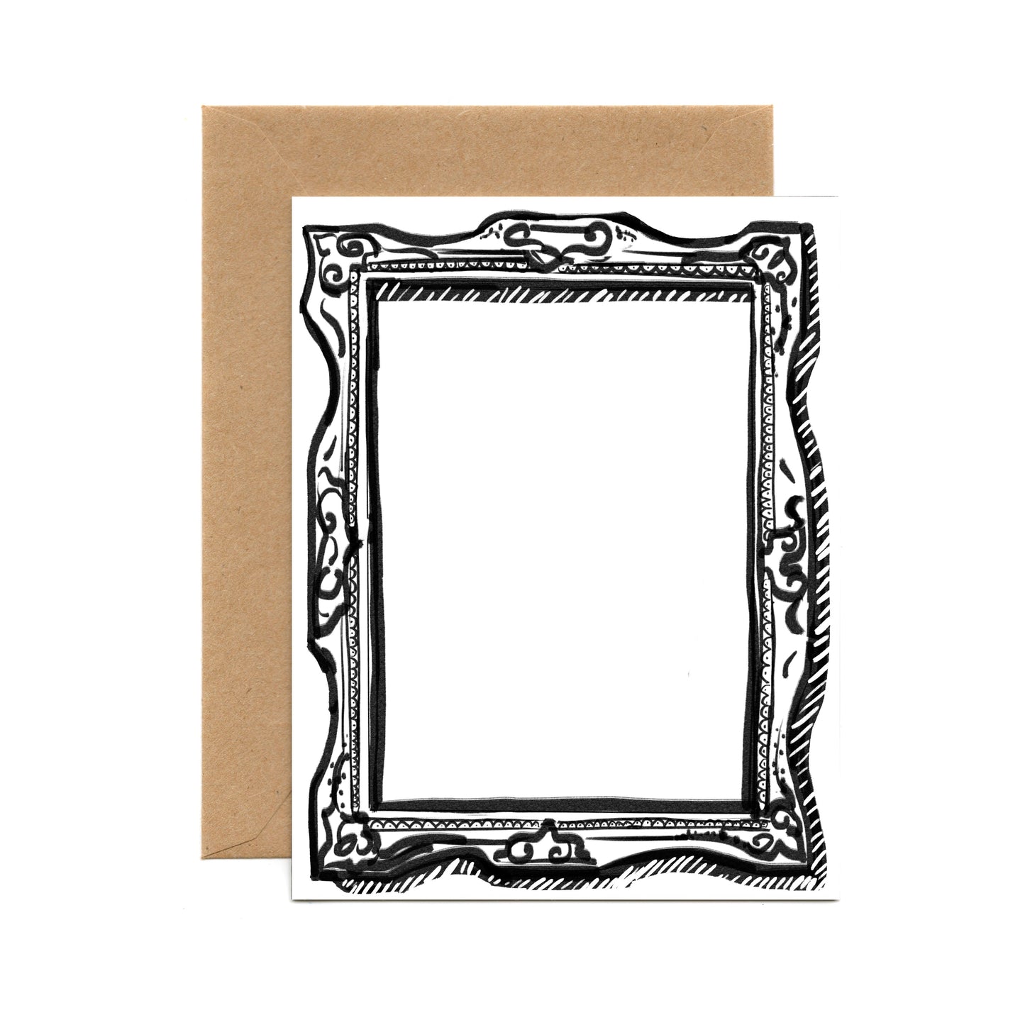 Empty Frame (Single Card) A2 Card Tiny and Snail