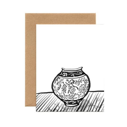 Fancy Vase (Single Card) A2 Card Tiny and Snail