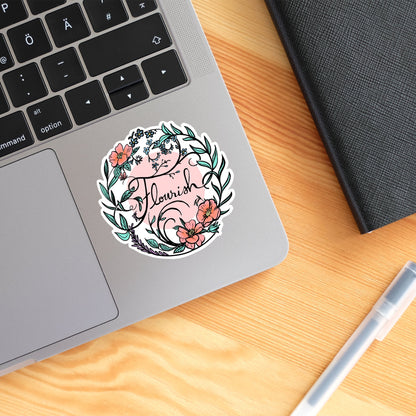 Flourish Sticker sticker Tiny and Snail