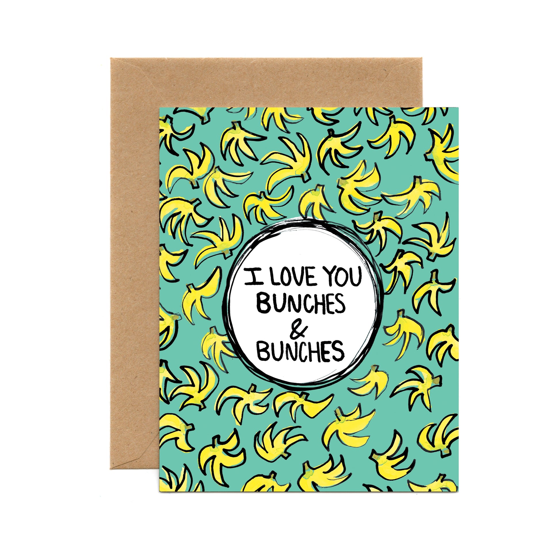 I Love You Bunches (Single Card) A2 Card Tiny and Snail