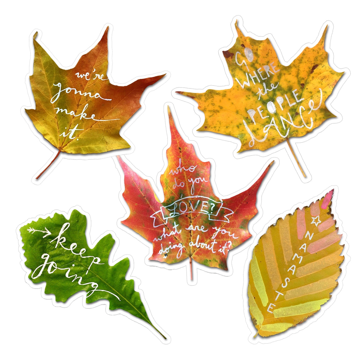 Leaf A Message Stickers (Complete Set) bundle Tiny and Snail