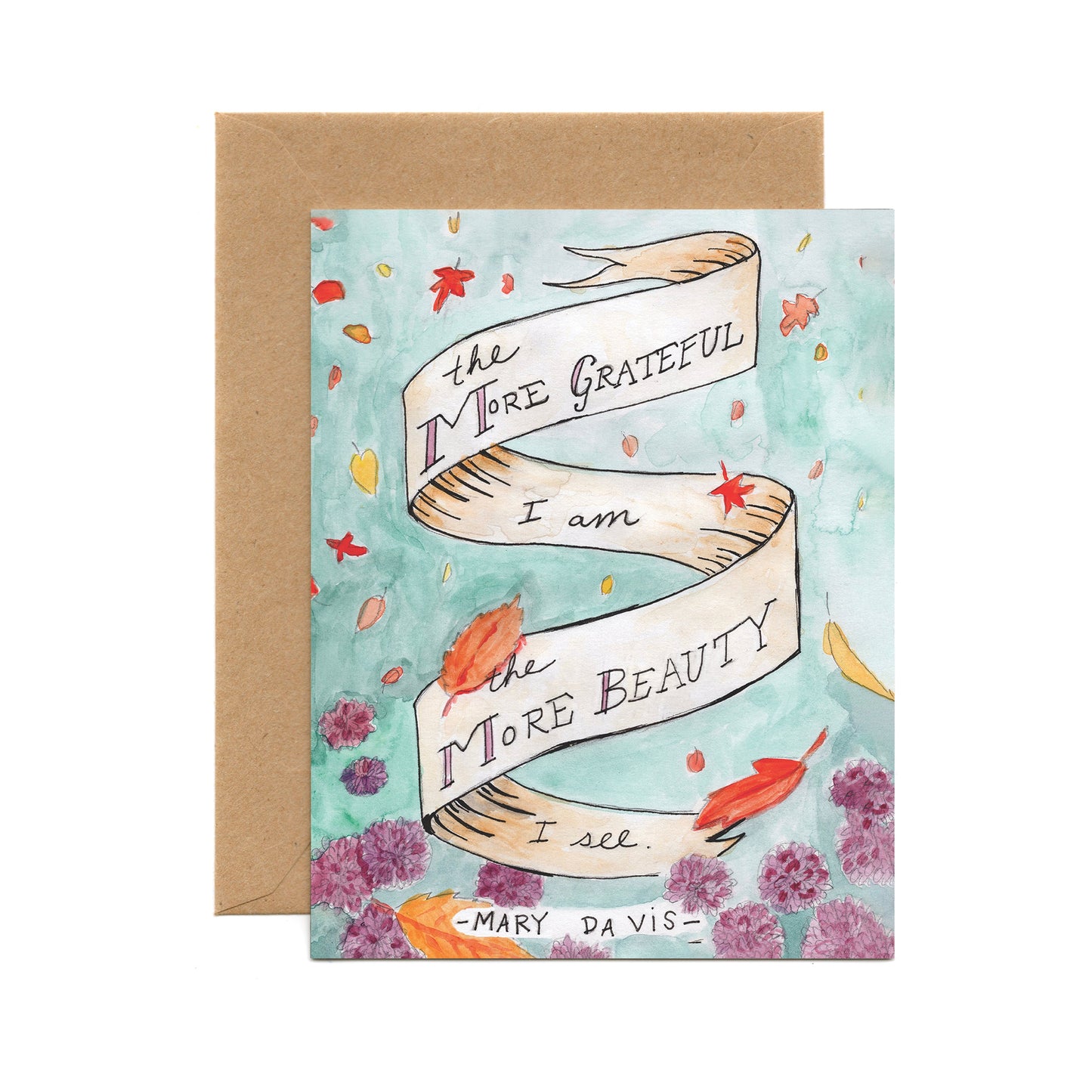More Beauty (Single Card) A2 Card Tiny and Snail