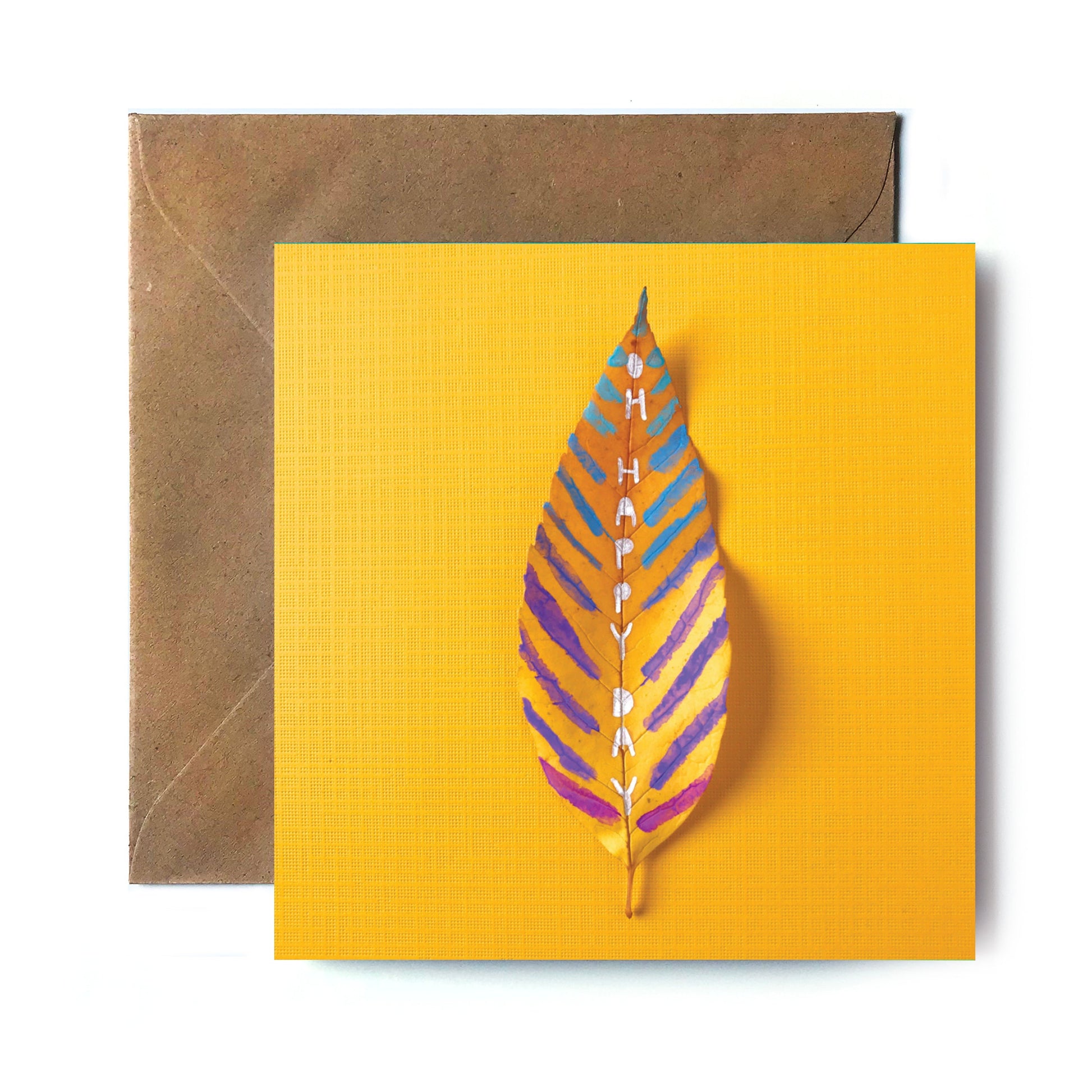 Oh Happy Day! Leaf (Single Card) square card Tiny and Snail