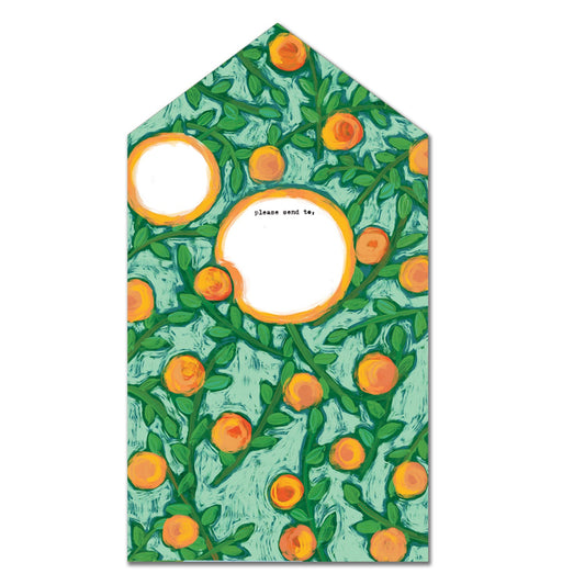 Oranges · Instant Artful Envelope Stationery IAE Tiny and Snail