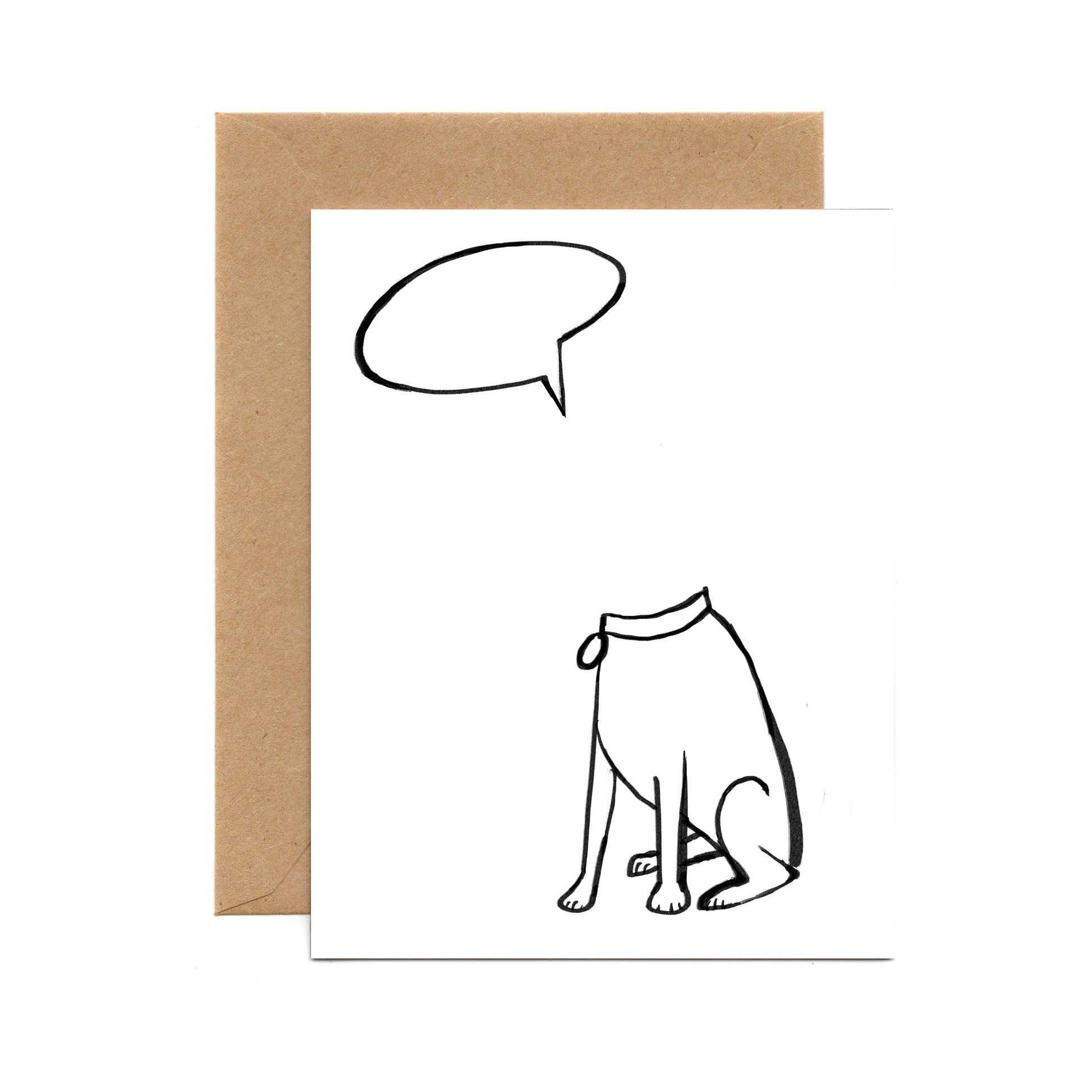 Talking Dog (Single Card) A2 Card Tiny and Snail