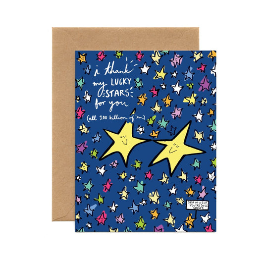 Thank My Lucky Stars (Single Card) A2 Card Tiny and Snail