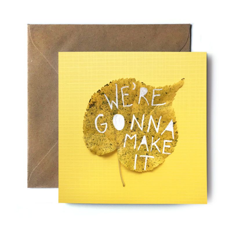 We're Gonna Make It (Single Card) square card Tiny and Snail