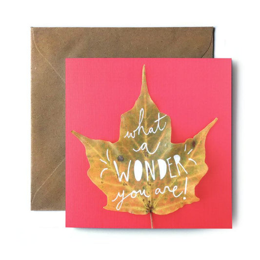 What a Wonder (Single Card) square card Tiny and Snail