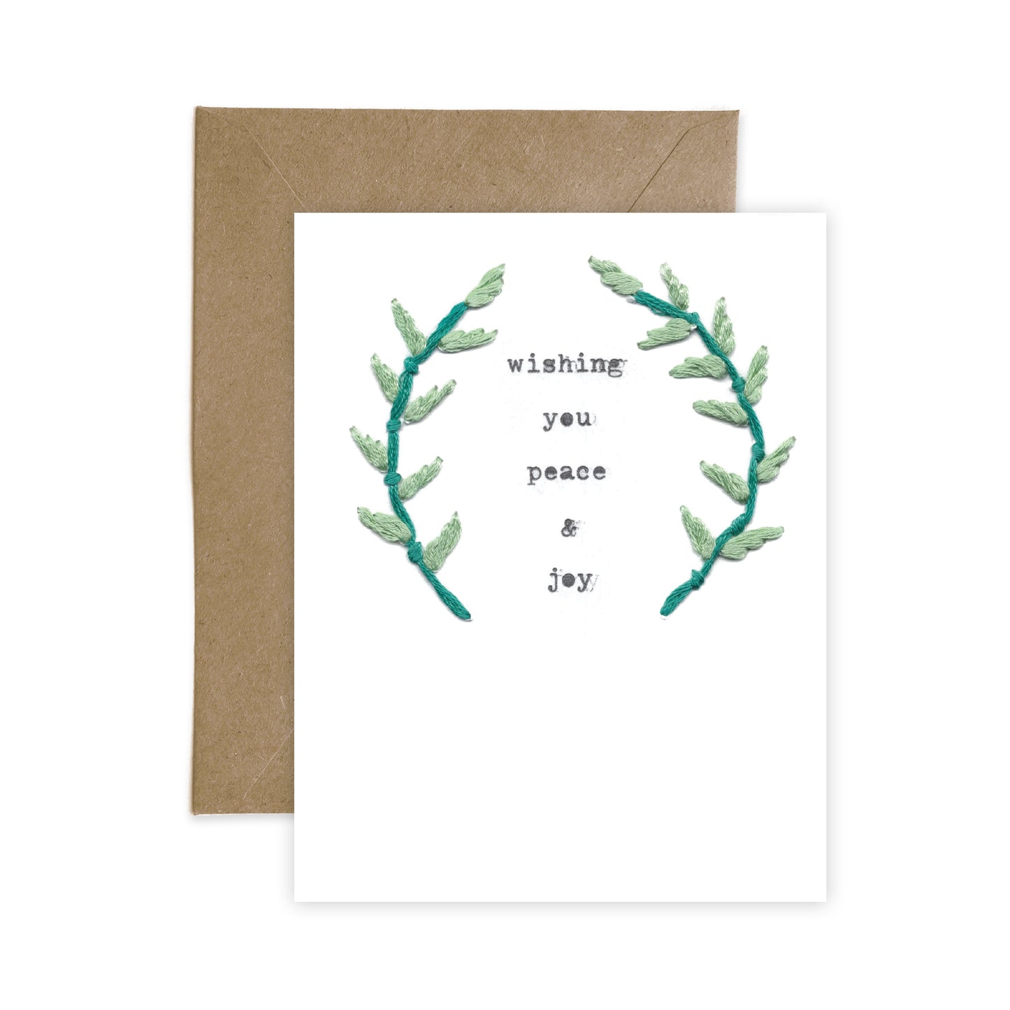 Wishing You Peace & Joy (Single Card) A2 card Tiny and Snail